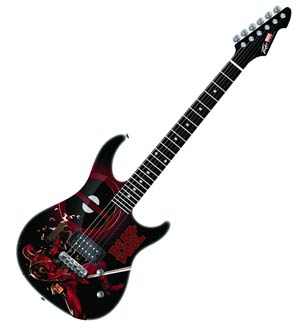 Marvel Comics Rockmaster Electric Guitar - Deadpool