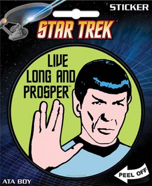 Star Trek Live Long And Prosper Die-Cut Sticker (45146S)