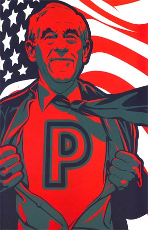 Decision 2012 Ron Paul #1 Incentive Superhero Variant Cover