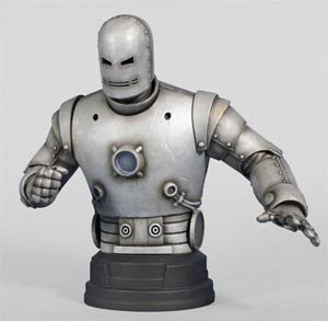 Iron Man Classic Silver Mini Bust By Gentle Giant Studios