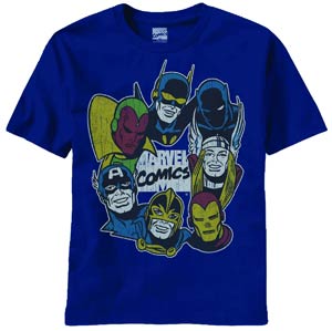Avengers Gather Round Previews Exclusive Navy T-Shirt Large