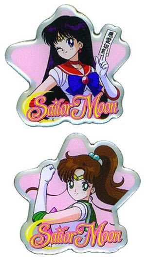 Sailor Moon Pin Set - Sailor Mars & Sailor Jupiter