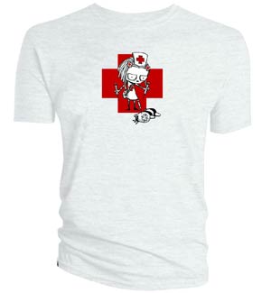Lenore Red Cross Juniors T-Shirt Large