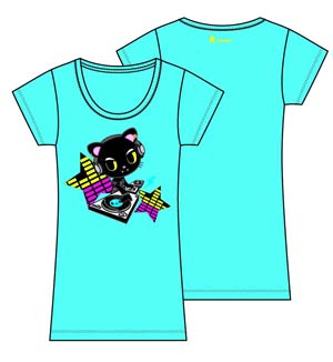 tokidoki Dance Machine Aqua Juniors T-Shirt Large