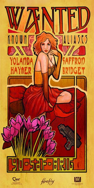 Firefly Les Femmes Saffron Poster