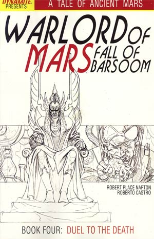 Warlord Of Mars Fall Of Barsoom #4 Incentive Joe Jusko Black & White Cover