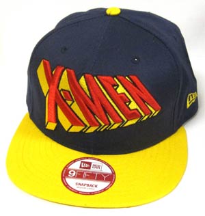 X-Men Classic Word Official Blue Yellow Snap Back Cap