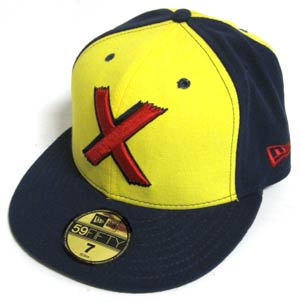 X-Men Classic Symbol League Basic Cap - Yellow/Blue Size 7 (55.8 cm / 22 in)