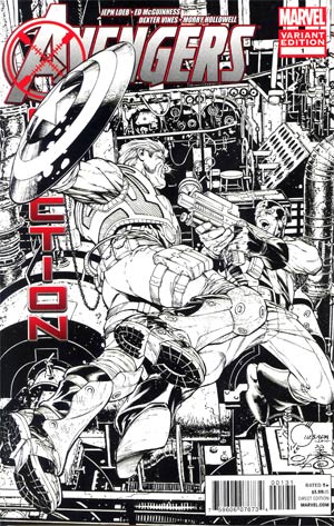 Avengers X-Sanction #1 Incentive Joe Quesada Sketch Cover