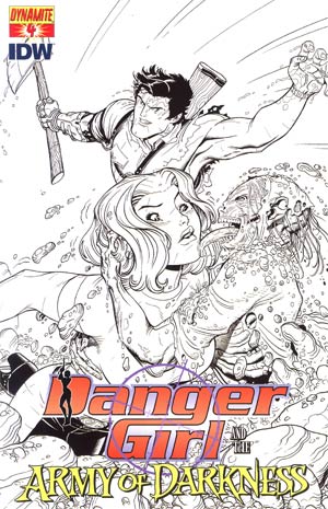 Danger Girl And The Army Of Darkness #4 Cover C Incentive Nick Bradshaw Sketch Cover
