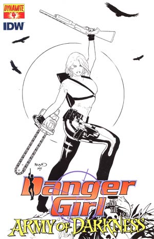 Danger Girl And The Army Of Darkness #4 Cover D Incentive Paul Renaud Sketch Cover