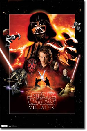 Star Wars Villains Poster