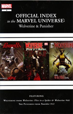 Wolverine Punisher & Ghost Rider Official Index To The Marvel Universe #8