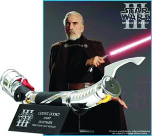 Star Wars Revenge Of The Sith Count Dooku Stunt Lightsaber Replica