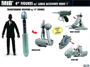 Men In Black III Basic Action Figure With Large Accessory Assortment Case