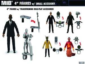 Men In Black III Basic Action Figure With Small Accessory Assortment Case