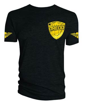 Judge Dredd Costume Black T-Shirt Large