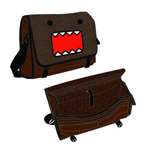 Domo Fur Front Canvas Messenger Bag