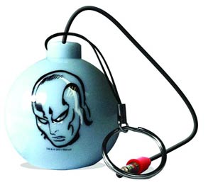Marvel Heroes Speaker Ball Keychain - Silver Surfer