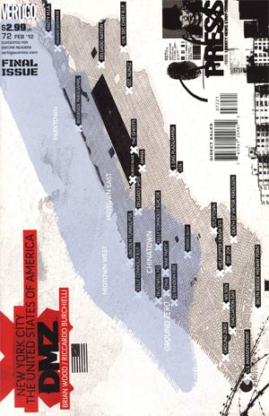 DMZ #72 Incentive Brian Wood Variant Cover