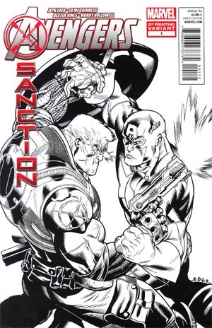 Avengers X-Sanction #1 2nd Ptg Ed McGuinness Cable vs Captain America Variant Cover