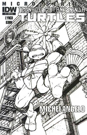 Teenage Mutant Ninja Turtles Micro-Series #2 Cover C Michelangelo Incentive David Petersen Sketch
