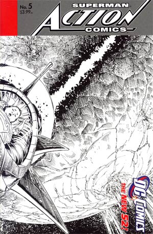 Action Comics Vol 2 #5 Cover E Incentive Andy Kubert Sketch Cover