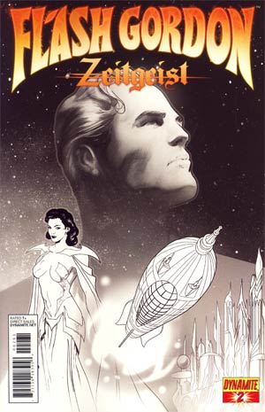 Flash Gordon Zeitgeist #2 Incentive Paul Renaud Black & White Cover