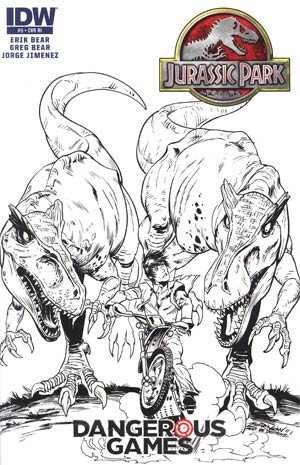 Jurassic Park Dangerous Games #5 Incentive Jeff Zornow Sketch Cover
