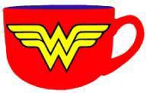 Wonder Woman Logo 24-Ounce Ceramic Soup Mug