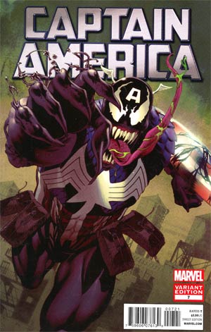 Captain America Vol 6 #7 Cover B Incentive Venom Variant Cover (Shattered Heroes Tie-In)