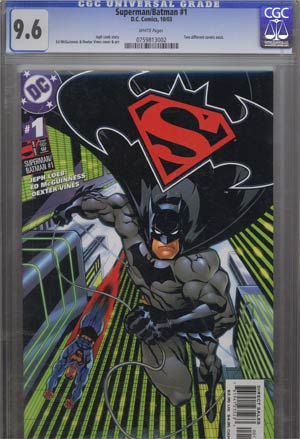 Superman Batman #1 Cover H Batman Cover CGC 9.6