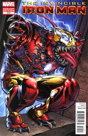 Invincible Iron Man #512 Incentive Venom Variant Cover (Shattered Heroes Tie-In)