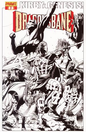 Kirby Genesis Dragonsbane #1 Cover D Incentive Jackson Herbert Black & White Cover