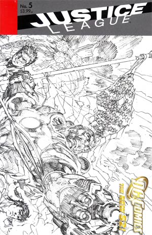 Justice League Vol 2 #5 Incentive Jim Lee Sketch Cover