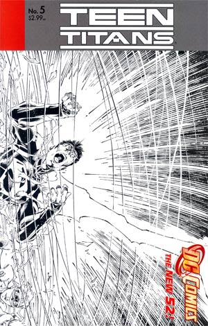 Teen Titans Vol 4 #5 Incentive Brett Booth Sketch Cover