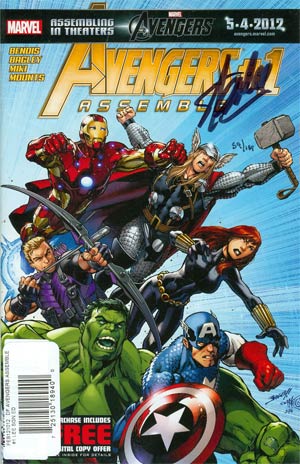 Avengers Assemble #1 DF Signed By Stan Lee