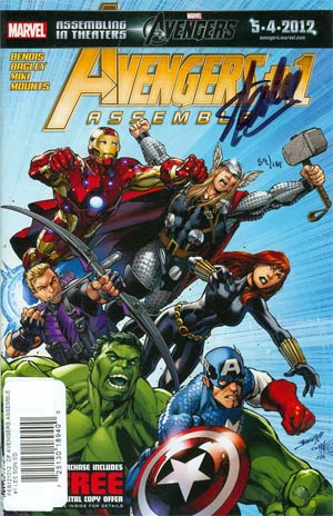 Avengers Assemble #1 Cover I DF Signed By Stan Lee