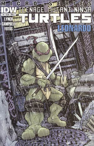 Teenage Mutant Ninja Turtles Micro-Series #4 Cover A Leonardo Regular David Petersen