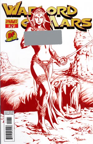Warlord Of Mars #19 Cover E DF Exclusive Risque Red Cover