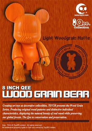 Wood Grain 8-Inch Bear Qee Light Grain Version