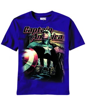 Captain America Fierce Captain Purple T-Shirt Large