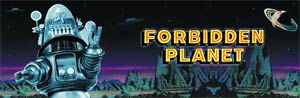 Forbidden Planet Yellow Logo 11x36 Rolled Poster