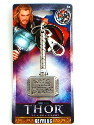 Marvel Pewter Keyring - Thor Hammer
