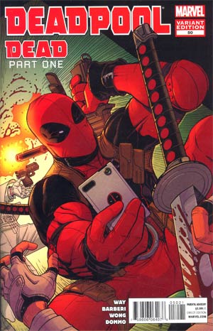 Deadpool Vol 3 #50 Incentive Nick Bradshaw Variant Cover