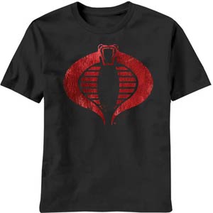 GI Joe Cobra Symbol Cobricon Black T-Shirt Large