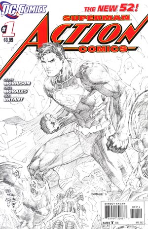 Action Comics Vol 2 #1 Cover G 4th Ptg Jim Lee Variant Sketch Cover