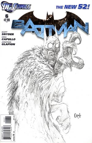 Batman Vol 2 #6 Cover C Incentive Greg Capullo Sketch Cover