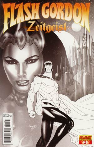 Flash Gordon Zeitgeist #3 Incentive Paul Renaud Black & White Cover