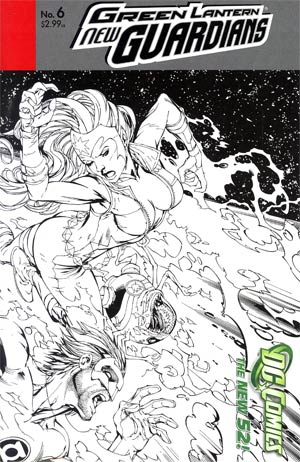 Green Lantern New Guardians #6 Cover B Incentive Tyler Kirkham Sketch Cover